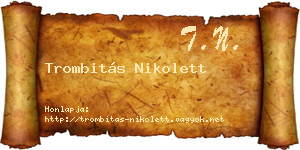Trombitás Nikolett névjegykártya